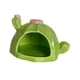 thumbnail image 4 of Hamster Casa Refugio de Cerámica con Comedero Decorativo para Animales Pequeños Casa Escondite Divertida Resistente Adecuada para Mascotas Decoración Verde, 4 of 8