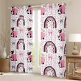 thumbnail image 2 of Homewish Cartoon Animal Cow Curtains Pack of 2 (42x84 Each) For Kids Boys Girls,Kawaii Bow Rainbow Curtains Blackout,Polka Dots Bedroom Curtains,Microfiber Bedroom Decor, 2 of 6