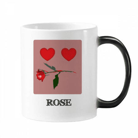 

Red Love Emotion Like Rose Mug Changing Color Cup Morphing Heat Sensitive 12oz