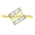 thumbnail image 2 of Dazzlingrock Collection 14kt Yellow Gold Womens Round Diamond Mom Mother Accent Ring 1/20 ctw, Size 5.5, 2 of 6