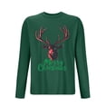 thumbnail image 3 of Blusas y camisas de manga larga con cuello redondo para hombre, deportivas, fitness, hogar, pijamas navideños estampados, camiseta de manga larga con cuello redondo, blusa de poliéster para hombre, 3 of 3