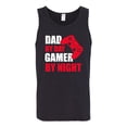 thumbnail image 2 of Wild Bobby,Dad by Day Gamer by Night Funny Gaming Dad Gift, Father's Day, Men Graphic Tank Top, Black, Small, 2 of 3
