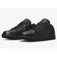 thumbnail image 1 of N I-K-E A i r-Jor-dan 1 Low Triple Black 553558-093 Men's Size New, 1 of 6