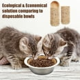 thumbnail image 7 of 600 Pcs Large Pet Disposable Feeding Bowls Liner Bulk Cat Food Bowls Small Paper Dish Paper Liner for Small Dogs Cats Dish Wet Food Feeding Station (Khaki,Paw), 7 of 7