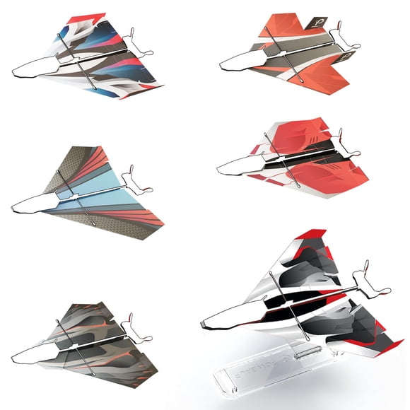 12 Plantillas De Aviones De Papel Para Powerup 2.0 Y 4.0. Plantillas De Aviones De Papel De Color Y Soporte De Exhibición Para Avión. Powerup 2.0 O 4.0 No Está Incluido