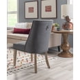 thumbnail image 3 of Powell Augusta Upholstered Dining Chair, Set of 2, Natural with Gray, 3 of 13