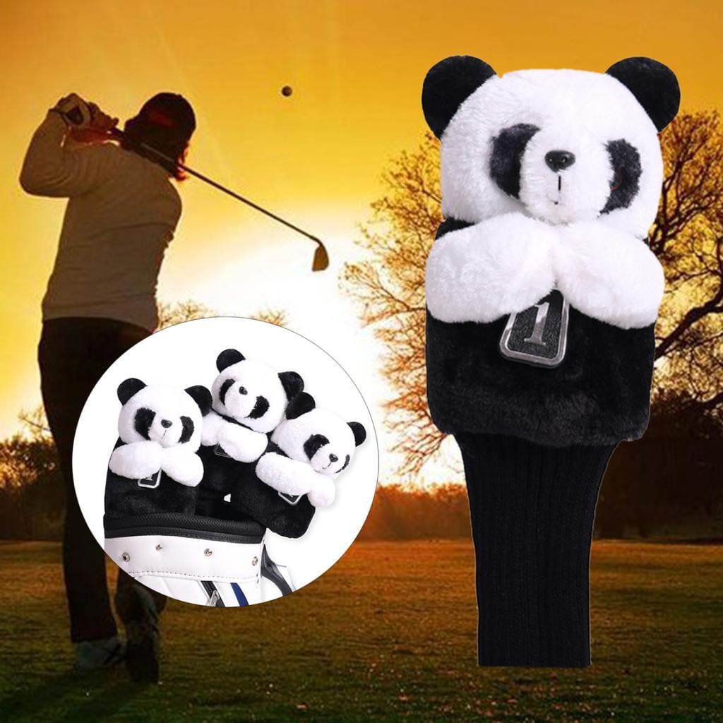 harayaa Baosity Golf Club Head Cover Panda Shaped Protective Driver Animal Headcover for