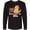 AB-Black, variant on Inktastic Bring Back The 90s Cool Orange Cat Long Sleeve T-Shirt