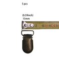 thumbnail image 4 of 5pcs/lot Bronze Metal Pacifier Brace Clips 15 20mm Suspender Clips Bib Holder Antique Brass DIY Accessories, 4 of 5