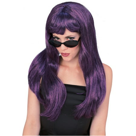 Glamour Wig Purple Black