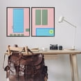 thumbnail image 3 of Stupell Industries Modern Swimming Pool Nature Painting Black Framed Art Print Wall Art, 24 x 30, Set of 2, 3 of 10