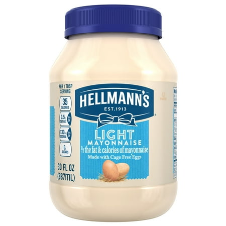 (3 Pack) Hellmann's Light Mayonnaise, 30 oz (Best Foods Light Mayonnaise)