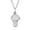White, variant on LYMAYTER Pendant Necklace Faux Crystal MUS-CYYLhroom Pendant Necklace - Handmade Wire Wrap, Cute Little MUS-CYYLhroom, Jewelry Gift