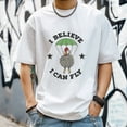 thumbnail image 3 of Men's T Shirts Large Tee New trendy Sports Shirt Round Neck Patterned Tee Loose Classic Style 2XL, 3 of 4