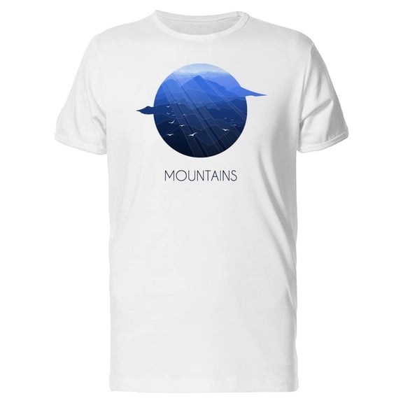 Mountain Landscape With Birds Tee Men's -Image by Shutterstock