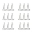 thumbnail image 6 of OUNONA 100Pcs Clear Vial Bottle Caps Plastic Horn Shape Sealing Caps for Essence, 6 of 7