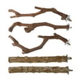 thumbnail image 3 of Runquan 5 Pieces Bird Perch Parrot Cages Toy Parrot Perch for Budgies Macaws Conures, 3 of 8