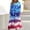 Royal Blue, variant on 250TH Anniversary Dress, Comfy Maxi Women Dress, Multi Color Design, 4Th of July Women Dress, Red White and Blue Dresses for Women, Patriotic Dresses for Indoor Outdoor Size: 2XL