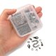 thumbnail image 5 of 1Box DIY Jewelry Making Finding Kit Including Zinc Alloy Lobster Claw Clasps Iron Jump Rings & Ends Chains & Crimp Ends Brass Snap on Bails & Wire Guardian Gunmeta, 5 of 5