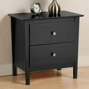 Prepac Berkshire 2 Drawer Nightstand - Black