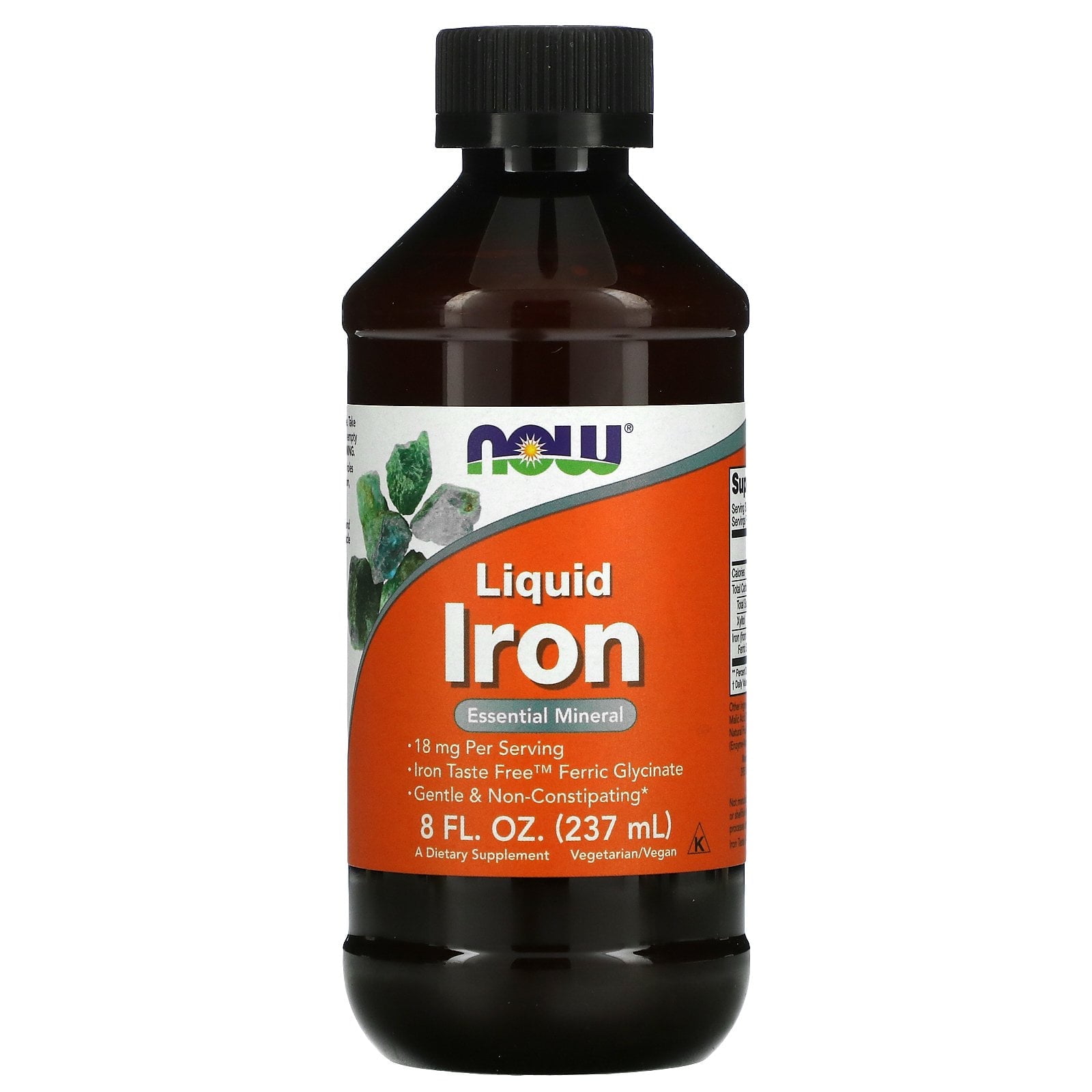 Liquid Iron, 8 fl oz (237 ml), by NOW Foods