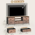 thumbnail image 3 of HOMCOM TV Stand for TVs up to 65 Inch, Industrial Entertainment Center, 3 of 10