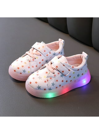 KUNWFNIX LED Light Up Shoes Unisex Low Top Sneakers