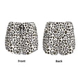 thumbnail image 4 of Disketp Heart Leopard Print Women's Shorts Workout Shorts for Athletic Gym Running Shorts with Phone Pockets, 4 of 8