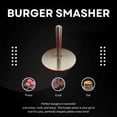 thumbnail image 4 of 5.5 inch Burger Smasher, Food-Grade Stainless Steel Non-Stick Round Press For Hamburger, 4 of 9