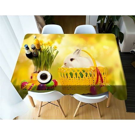 

Kitchen Home r Cute Cartoon Animals Lovely Dog Tiger Rabbit Waterproof Polyester Wedding ration Table Tablecloth Cloths