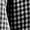 Black, variant on Womens 3/4 Sleeve Tops Cotton Linen Button Down Shirts Checked Print V Neck Pleated Casual Loose Blouses Roll Up Sleeve Shirt