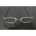 thumbnail image 3 of V.W.E. Thin Rectangle Rimless Readers with Anti-Reflective AR Coating, 3 of 4