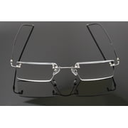 Vision World Eyewear Thin Rectangle Rimless Reading Glasses with AR Coating
