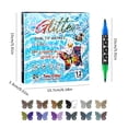 thumbnail image 2 of Foxfeel Double-Headed Two-Color Acrylic Markers, Glitter Watercolor Pens, Soft Tip for Drawing, 24 Colors, Version B, 2 of 4