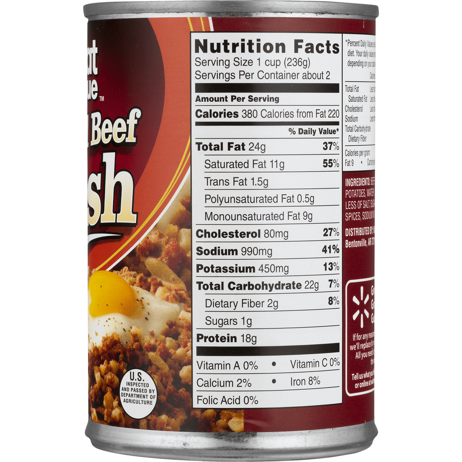 Great Value Corned Beef Hash, 15 oz