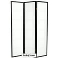 thumbnail image 7 of Red Lantern 6 ft. Tall Double Cross Shoji Screen - Black - 3 Panels, 7 of 7