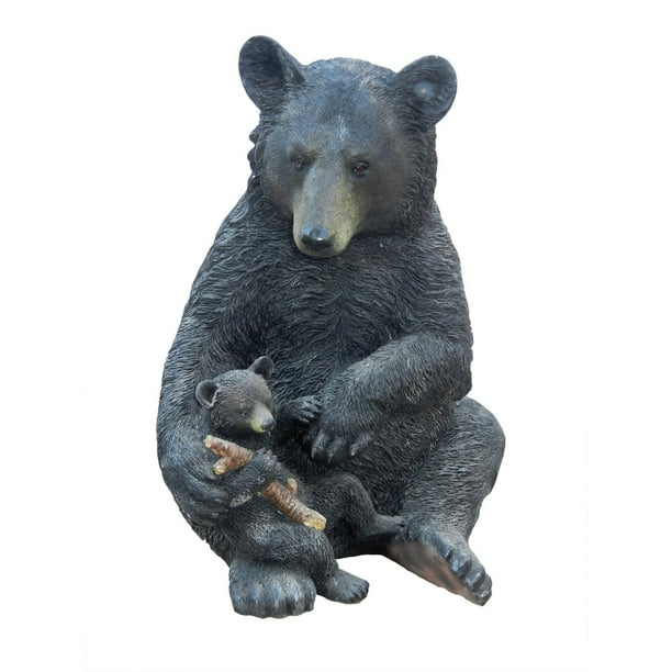 black bear statue resin