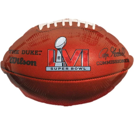 Anagram Super Bowl 56 LVI 2022 Championship Brown 18" Football Football Foil Jr Shape Balloon