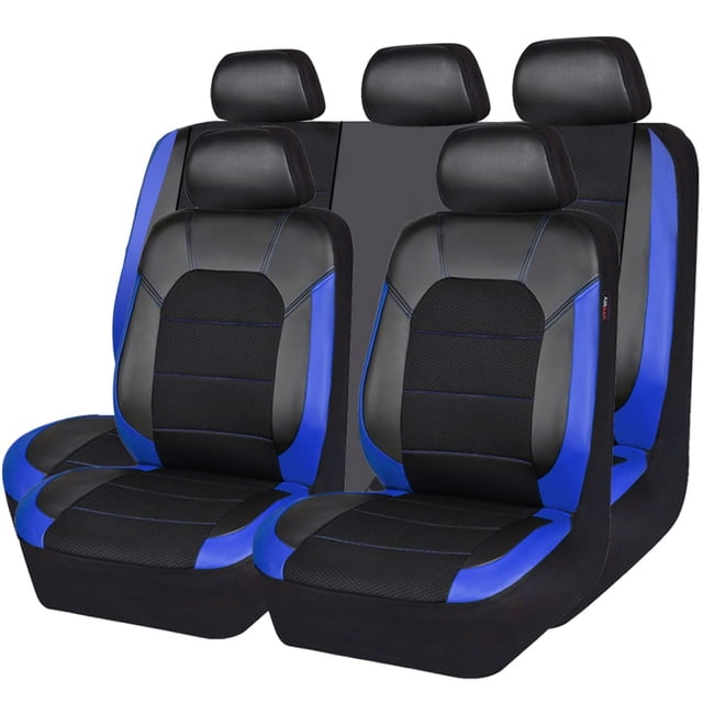 Fundas para asientos de coche CAR PASS Universal Sport de cuero, juego completo
