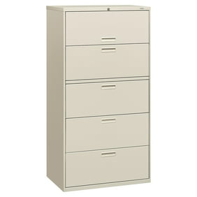 Hon 5 Drawers Lateral Lockable Filing Cabinet Gray Walmart Com
