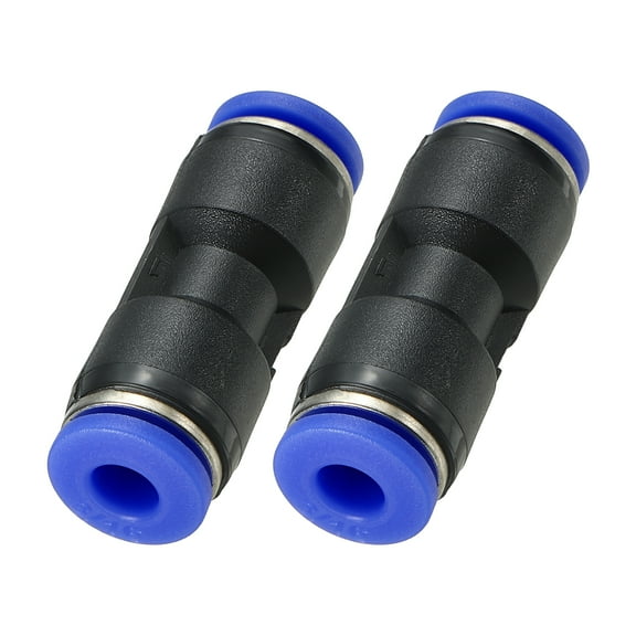Uxcell 3/16 Inches Push to Connect Fittings, 2Pcs Plastic Air Line Fitting Quick Release Pneumatic Connectors