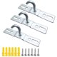 thumbnail image 1 of 6 Piezas Gancho de Techo 95mm Placa Base de Luz de Techo Gancho de Ara?a de Techo Montaje de Tornillo Hierro Galvanizado de Alta Resistencia para Lámpara Europea Ventiladores de Techo Cesta de Flores LingWen 1327534326963, 1 of 1
