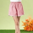 thumbnail image 2 of vigerkar Girl's Athletic Shorts Running Shorts Quick Dry Sporty Shorts Gym Workout Shorts (Pink, 11-12 Years), 2 of 9
