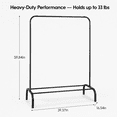 thumbnail image 2 of Heavy-Duty Freestanding Garment Rack, 2 of 8