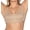 Nude, variant on Women's Front Closure Posture Corrector Full Coverage Bra, Beige 34DD