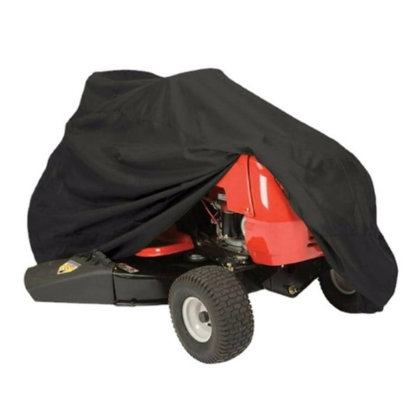 MISSMILE Lawn Mower Cover,Waterproof Riding Mower Cover,Mildew Resistant UV Protection Tractor Covers Drawstring,Black