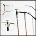 4 Pack Eyeglasses Holder Strap Cord, Eyeglass Retainer, LEATHER