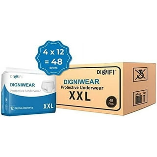 Attends Discreet Day or Night Extended Disposable Incontinence Underwear,  XL, 12 Count 