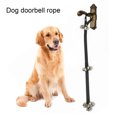 thumbnail image 3 of Flmtop Dog Doorbell Potty Training Tool Adjustable Rope with 6 Bells for Housebreaking Red, 3 of 9