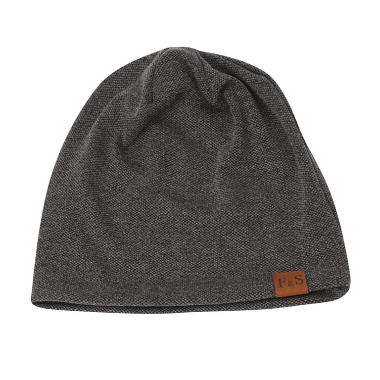 Soft Acrylic Fleece Beanie Hat One Size Unisex Winter Thermal Helii Fleece Lined Slouchy Beanie Hat for Men Women, Winter  main image 4